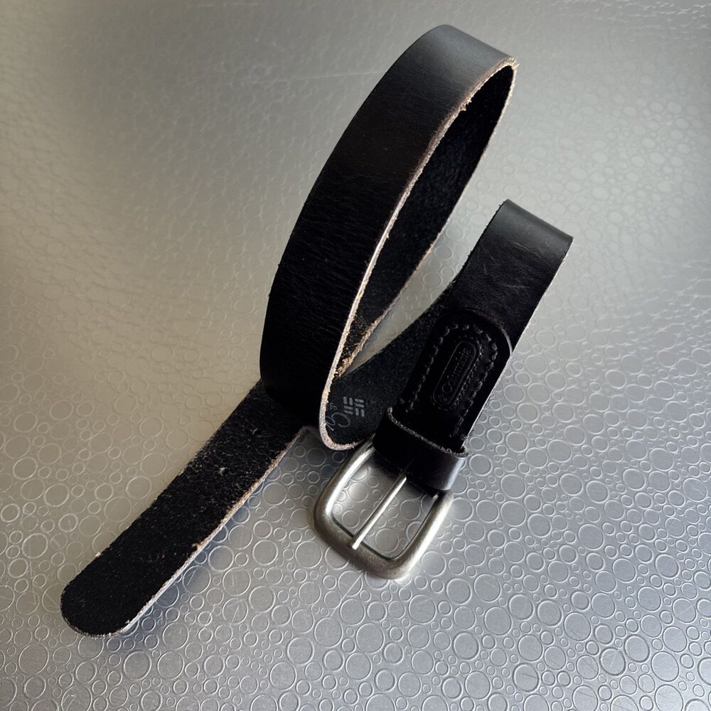 Columbia Sportswear Mens Genuine Leather Belt Black Gorpcore Casual - Size 36